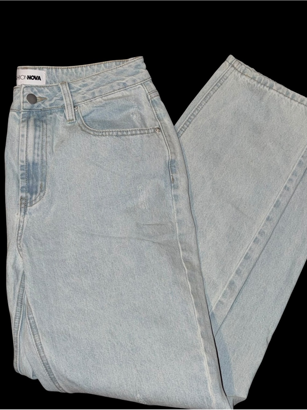 Fashion Nova Light Wash Straight Leg Jeans